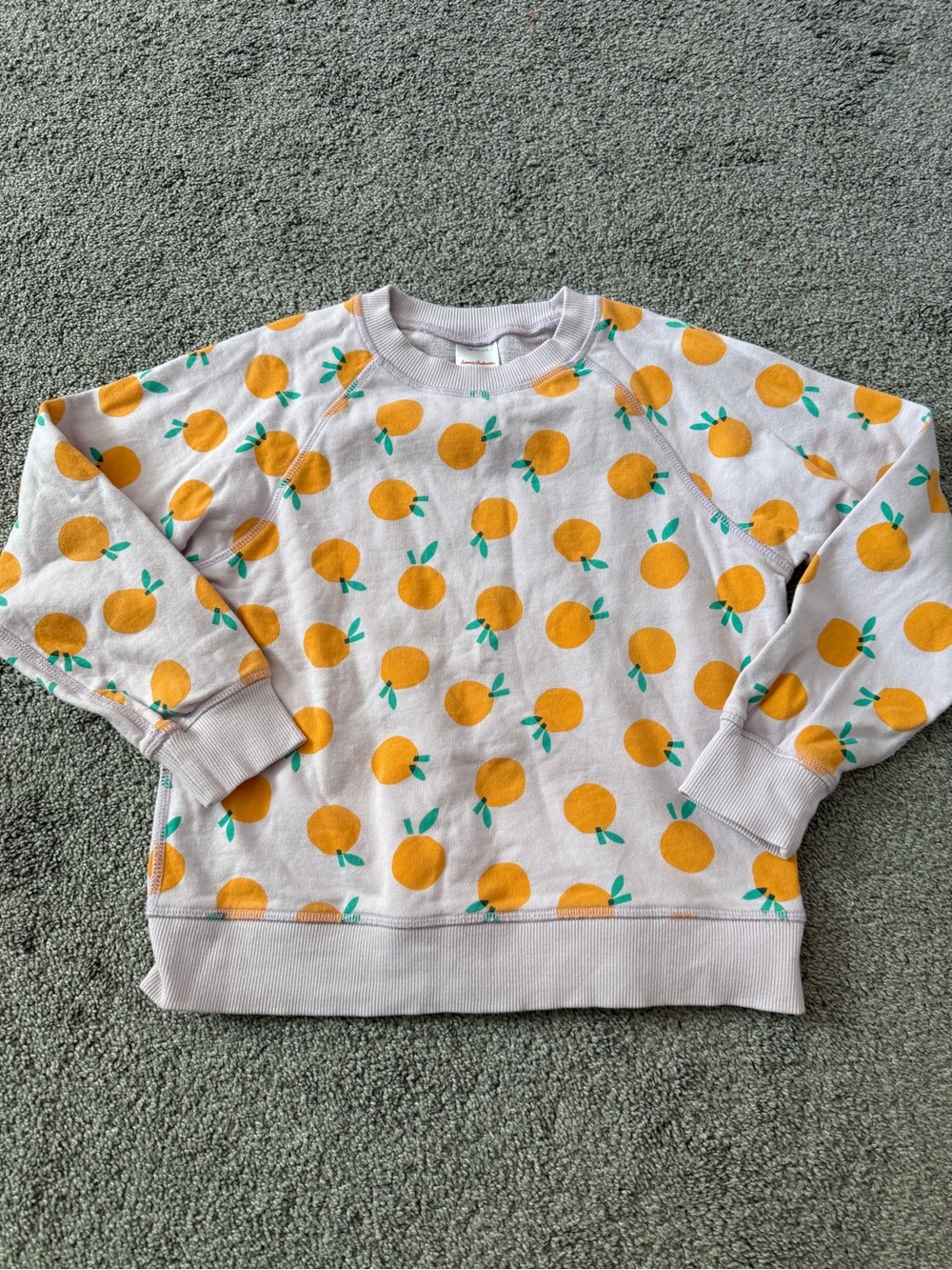 Hanna Andersson Orange Theme Sweatshirt Sz 130cm